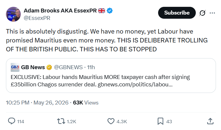 Adam Brooks: This is absolutely disgusting…