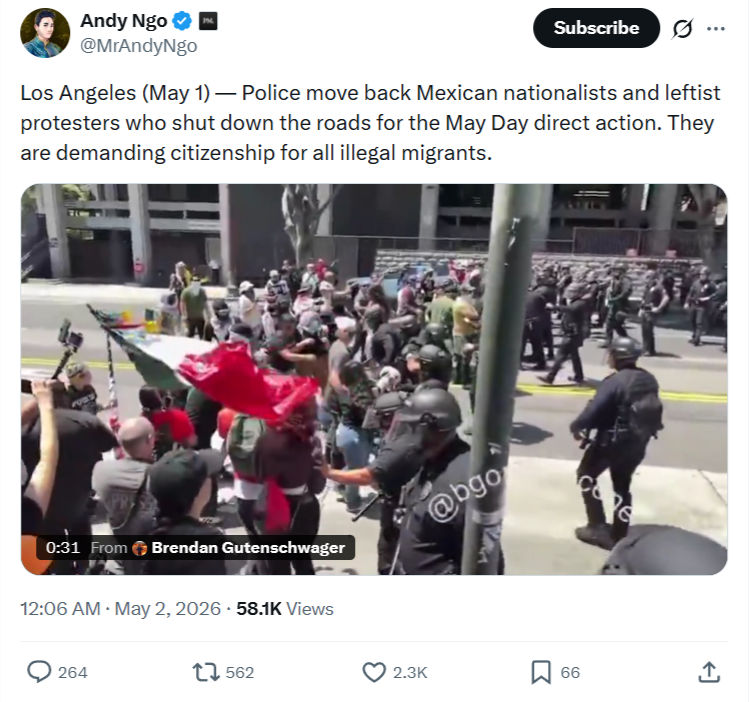 Andy Ngo: Los Angeles (May 1) …