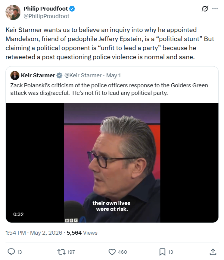 Philip Proudfoot: Keir Starmer wants us to believe…