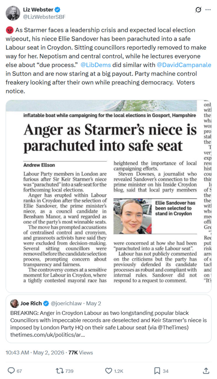 Liz Webster: As Starmer faces a leadership…