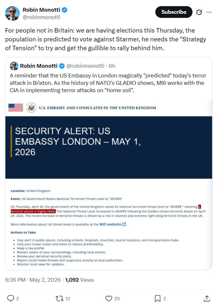 Robin Monotti: For people not in Britain…