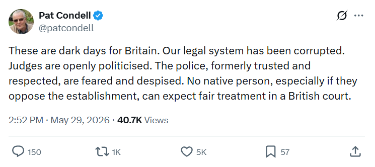 Pat Condell: These are dark days for Britain…