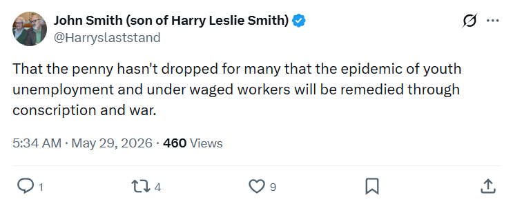 John Smith: That the penny hasn't dropped…