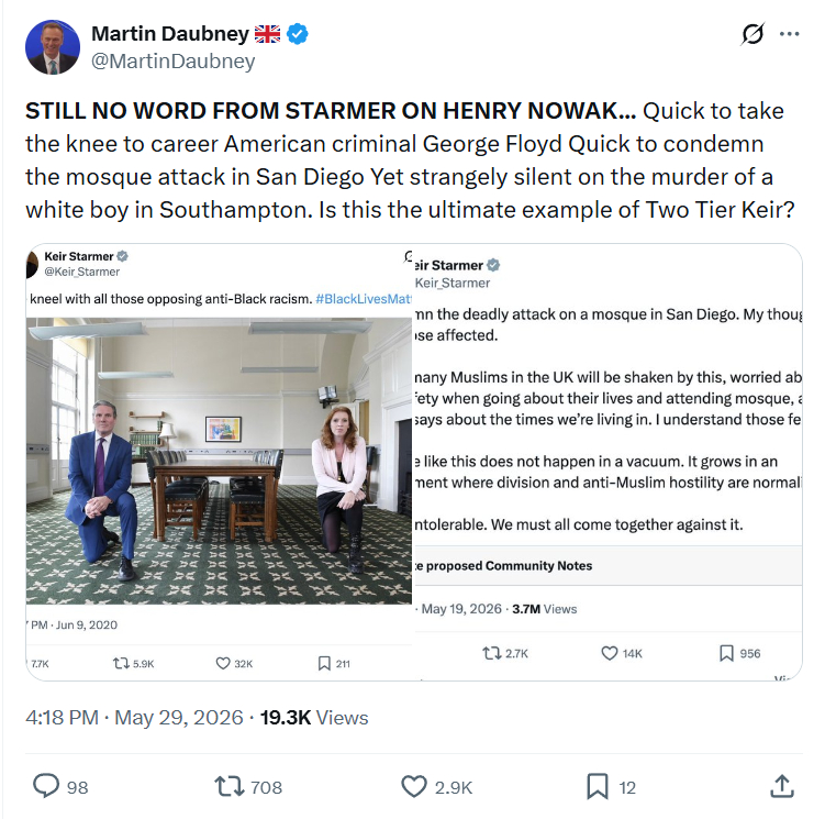 Martin Daubney: STILL NO WORD FROM STARMER…