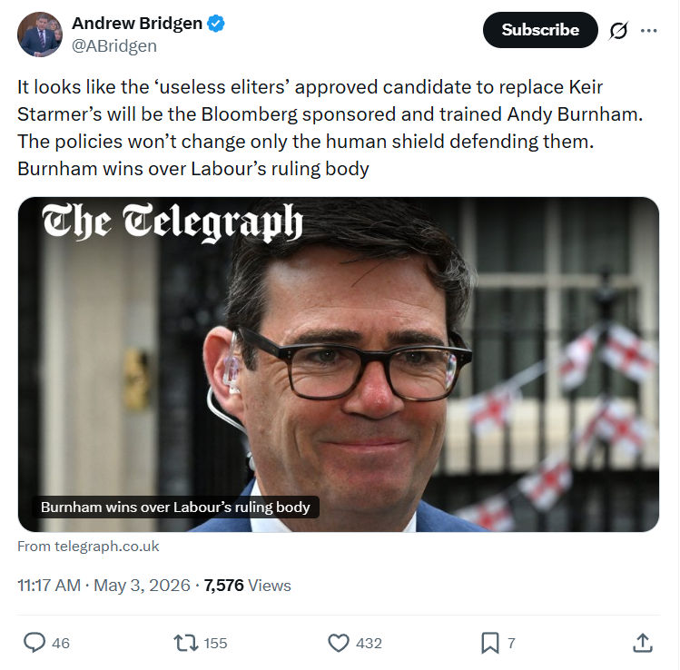 Andrew Bridgen: It looks like the ‘useless eliters’…