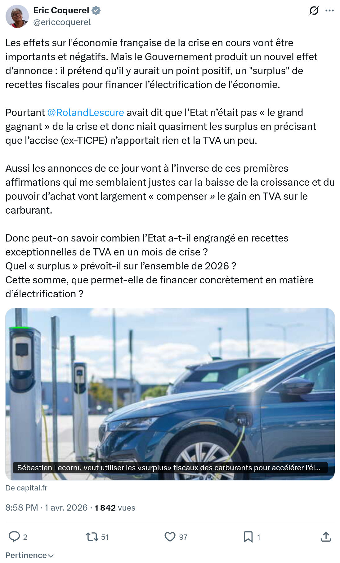 Eric Coquerel: Les effets sur l'économie française…