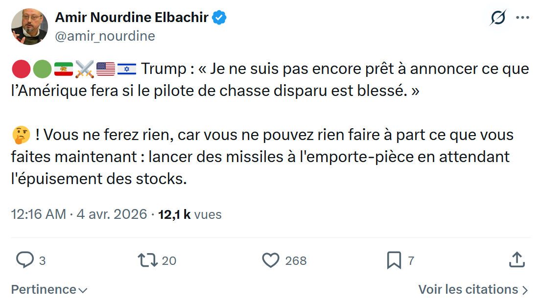 Amir Nourdine Elbachir: 🔴🟢🇮🇷⚔️🇺🇸🇮🇱 Trump…