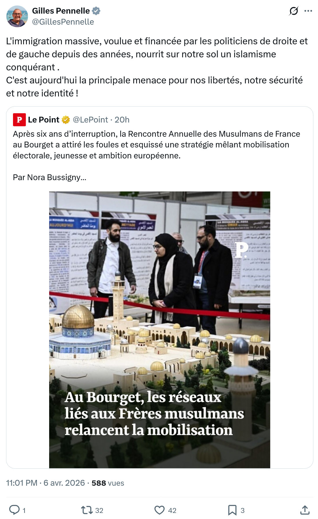 Gilles Pennelle: L'immigration massive, voulue et financée…