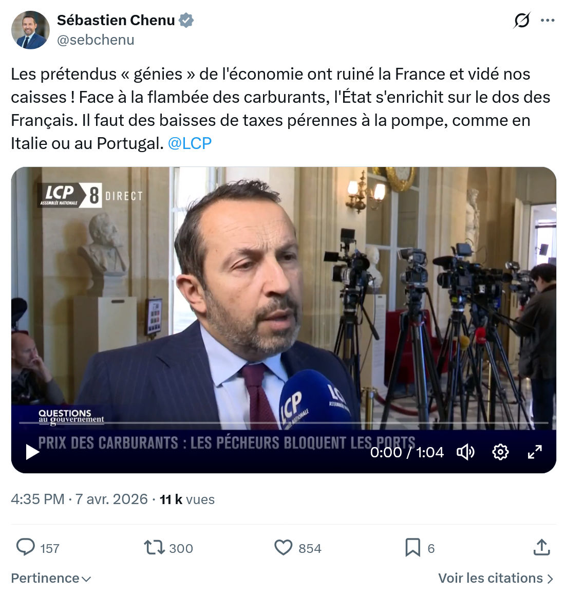 Sébastien Chenu: Les prétendus « génies » de l'économie…