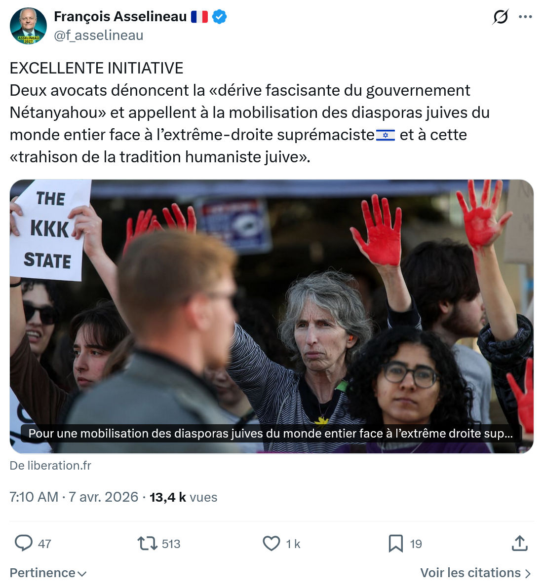 Francois Asselineau: EXCELLENTE INITIATIVE…