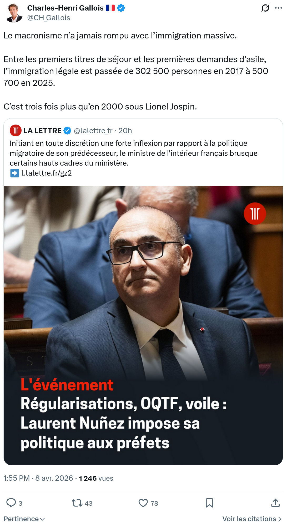 Charles-Henri Gallois: Le macronisme n’a jamais rompu…