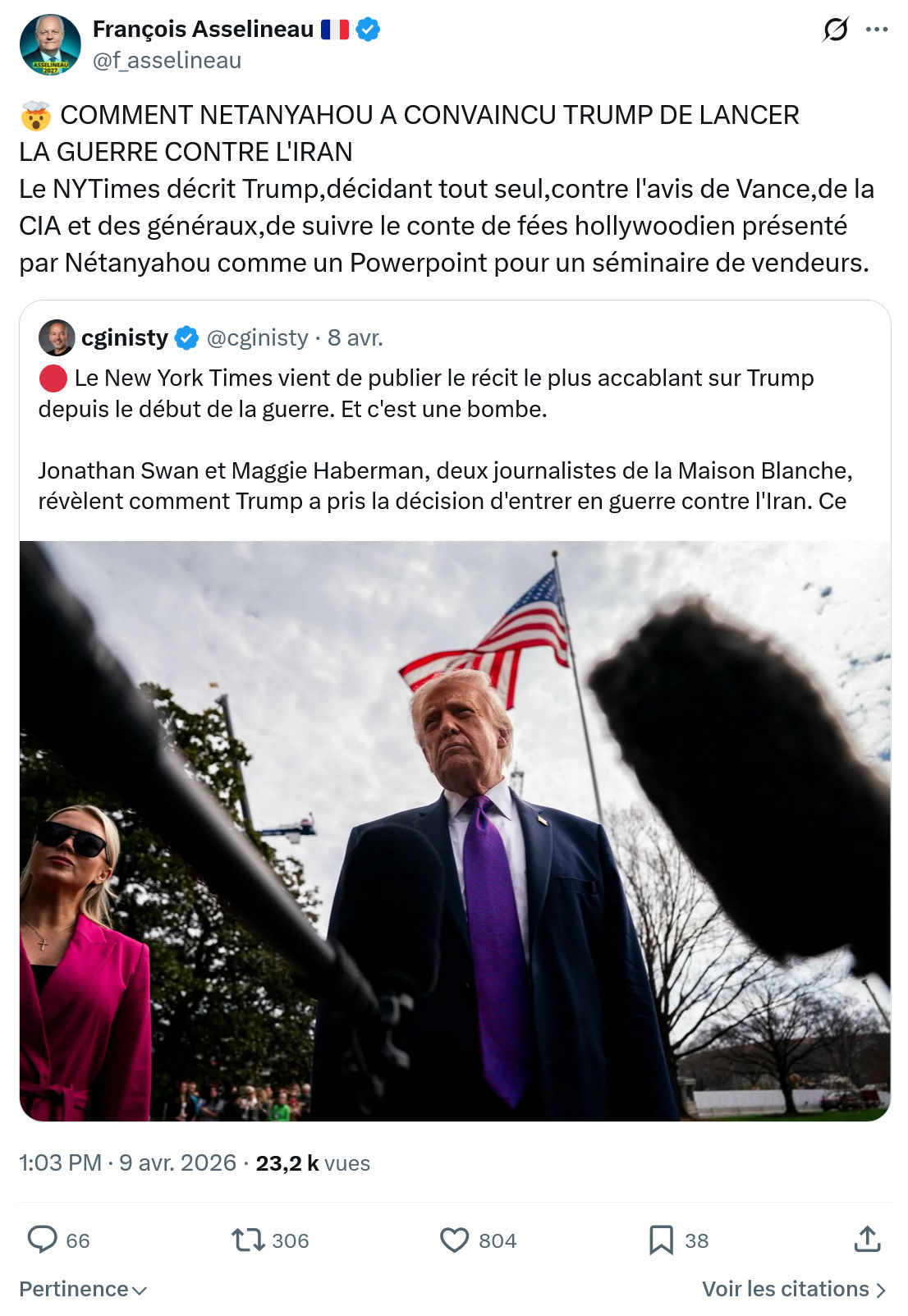 Francois Asselineau: COMMENT NETANYAHOU A CONVAINCU...