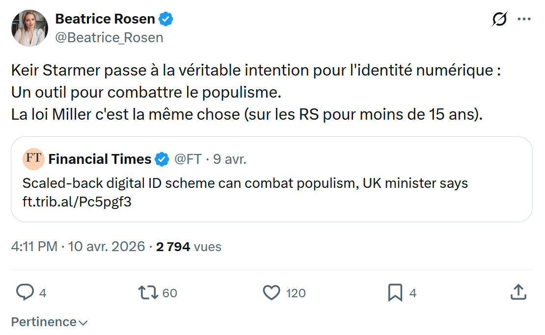 Béatrice Rosen: Keir Starmer passe à la véritable intention…