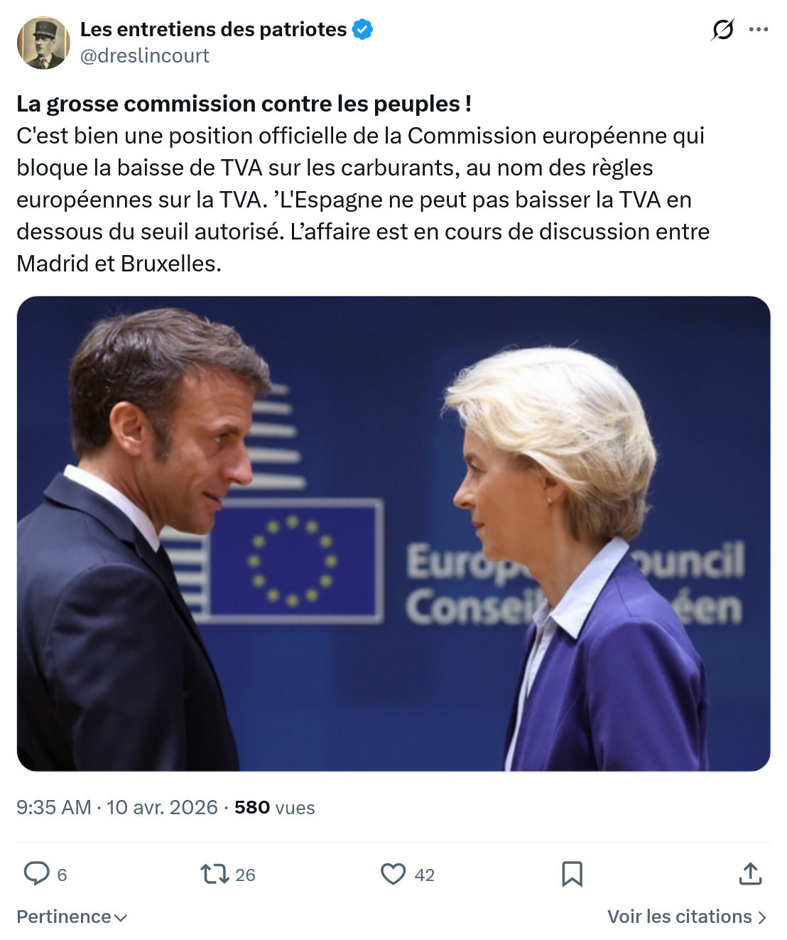 Marquis de Dreslincourt: La grosse commission contre les peuples…