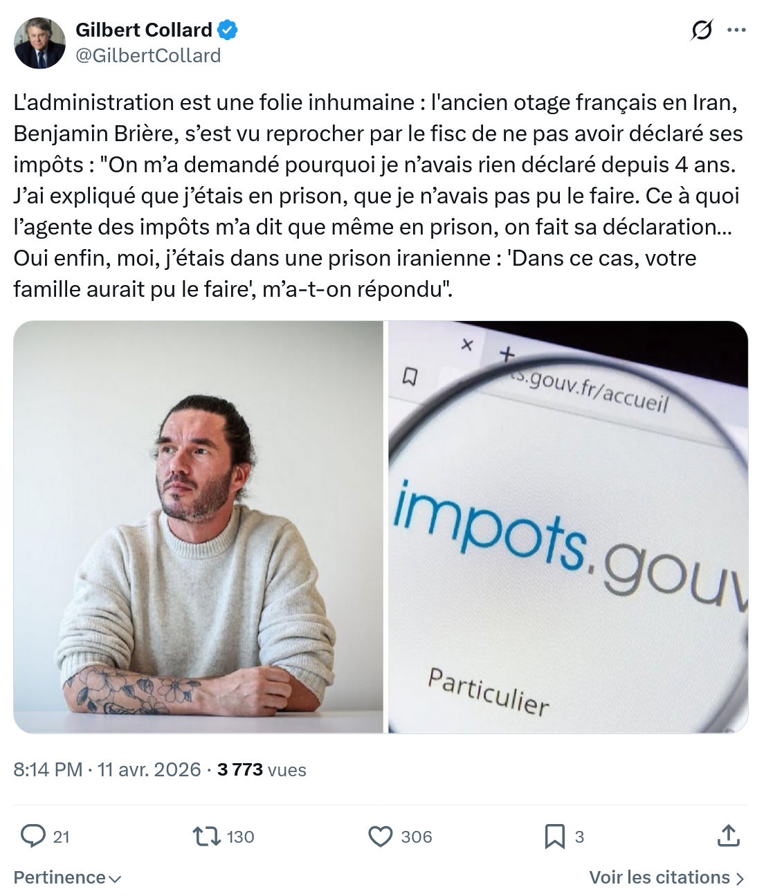Gilbert Collard: L'administration est une folie inhumaine…