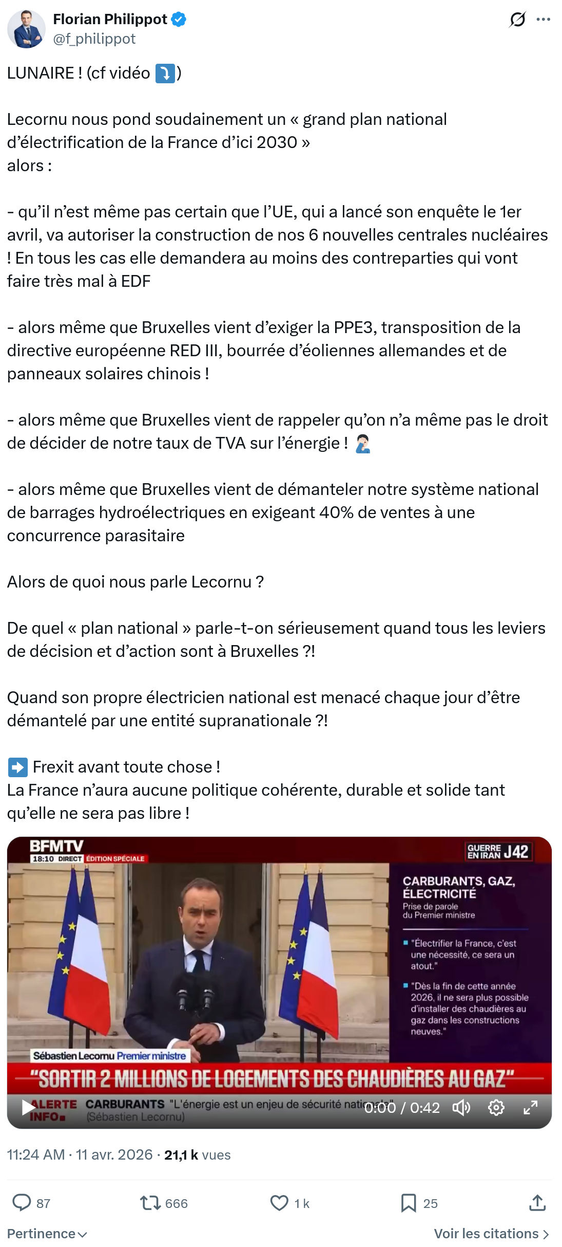 Florian Philippot: LUNAIRE !…
