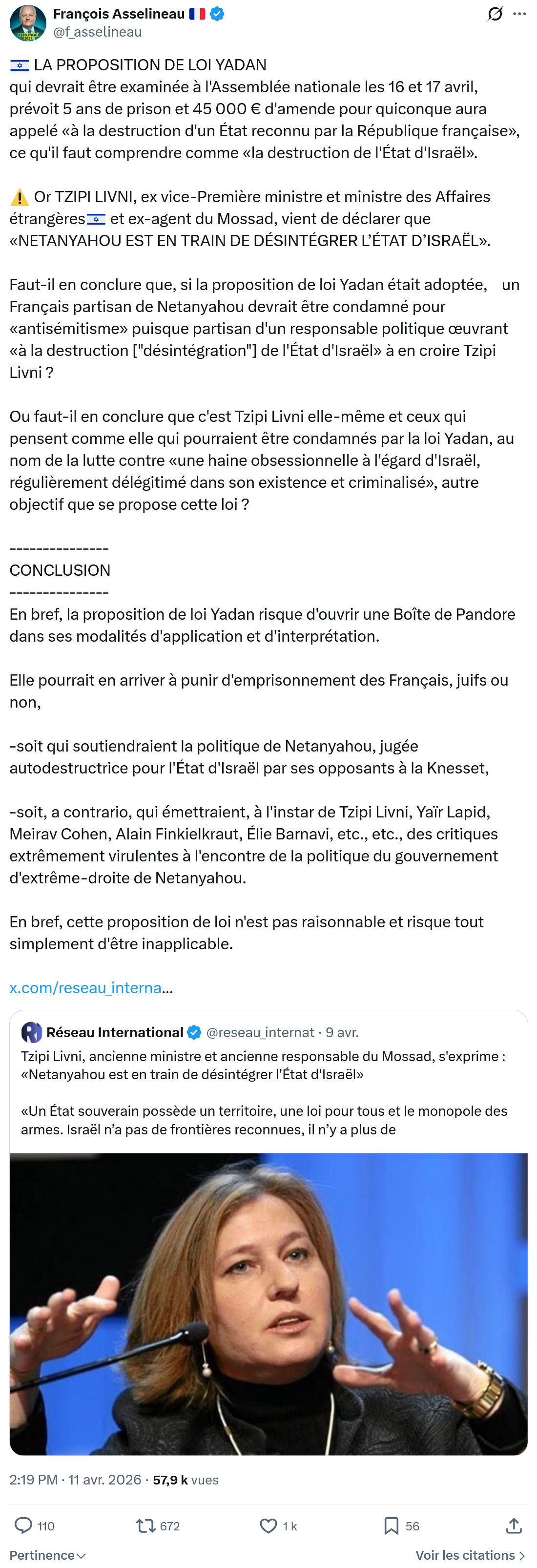 Francois Asselineau: LA PROPOSITION DE LOI YADAN…