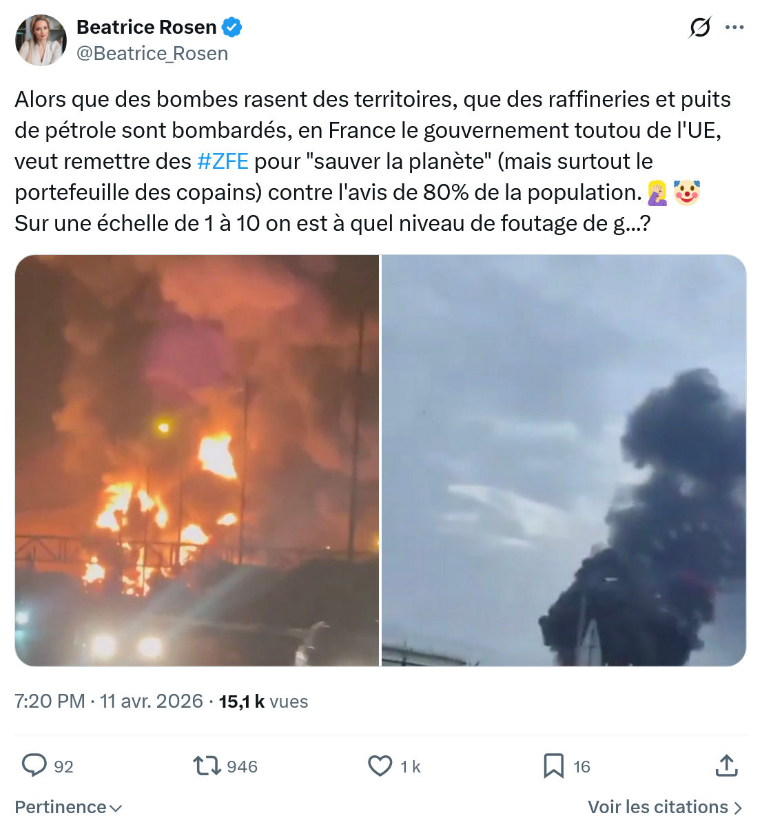 Béatrice Rosen: Alors que des bombes rasent des territoires…