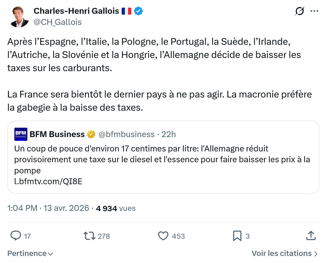 Charles-Henri Gallois: Après l’Espagne, l’Italie, la Pologne…
