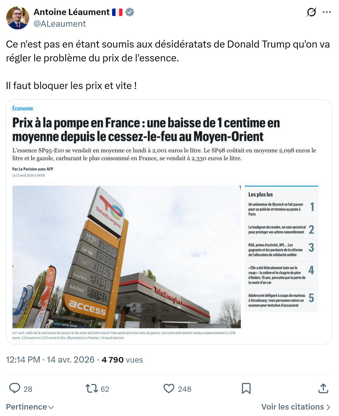 Antoine Léaument: Ce n'est pas en étant soumis…
