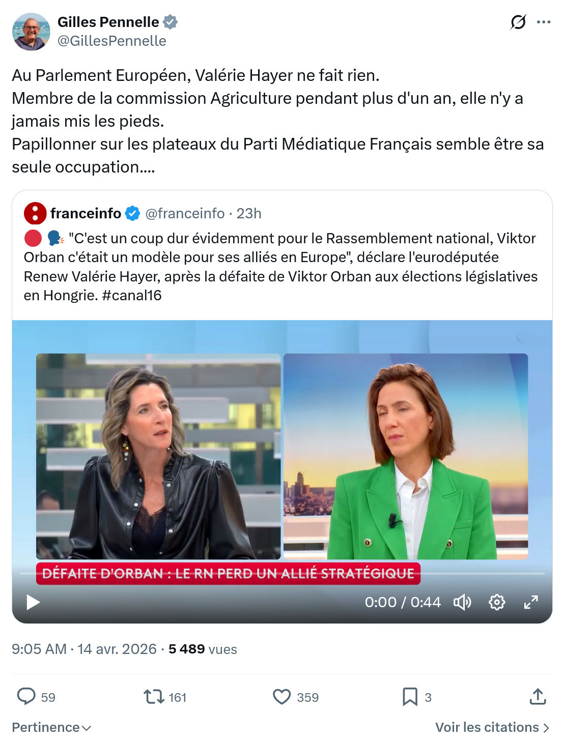 Gilles Pennelle: Au Parlement Européen…