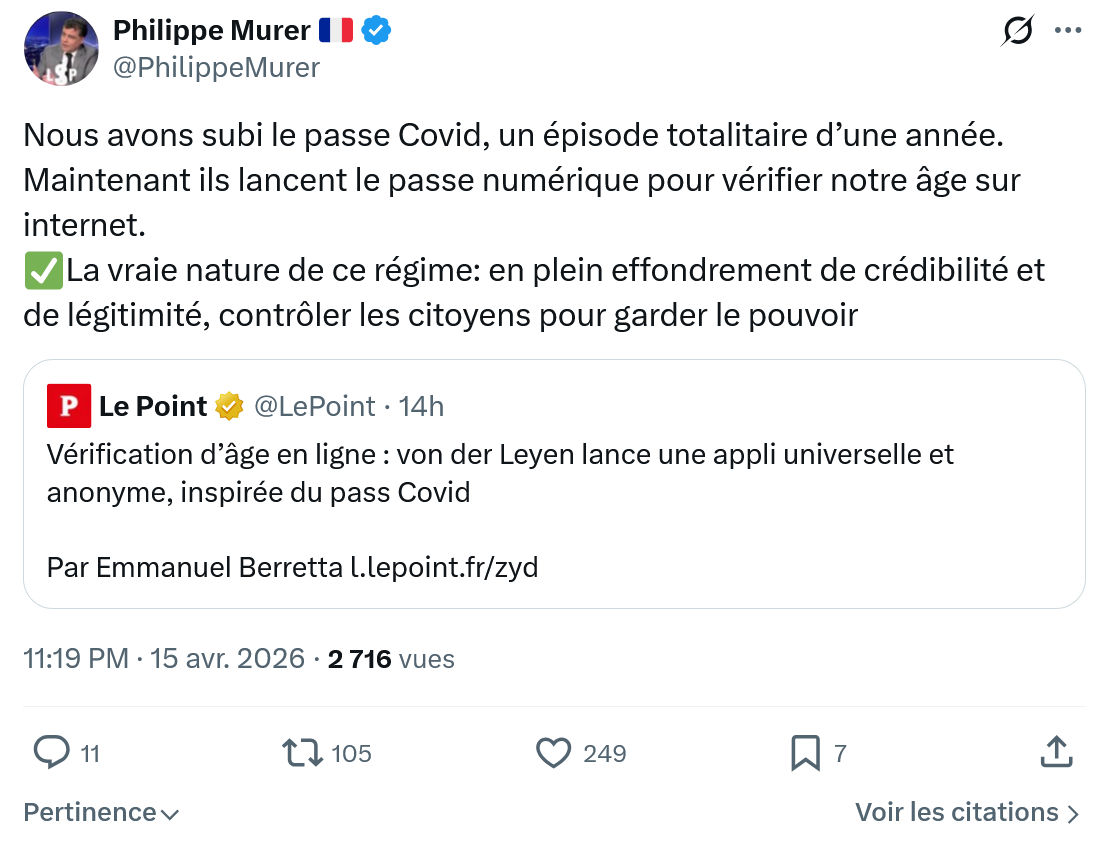 Philippe Murer: Nous avons subi le passe Covid…