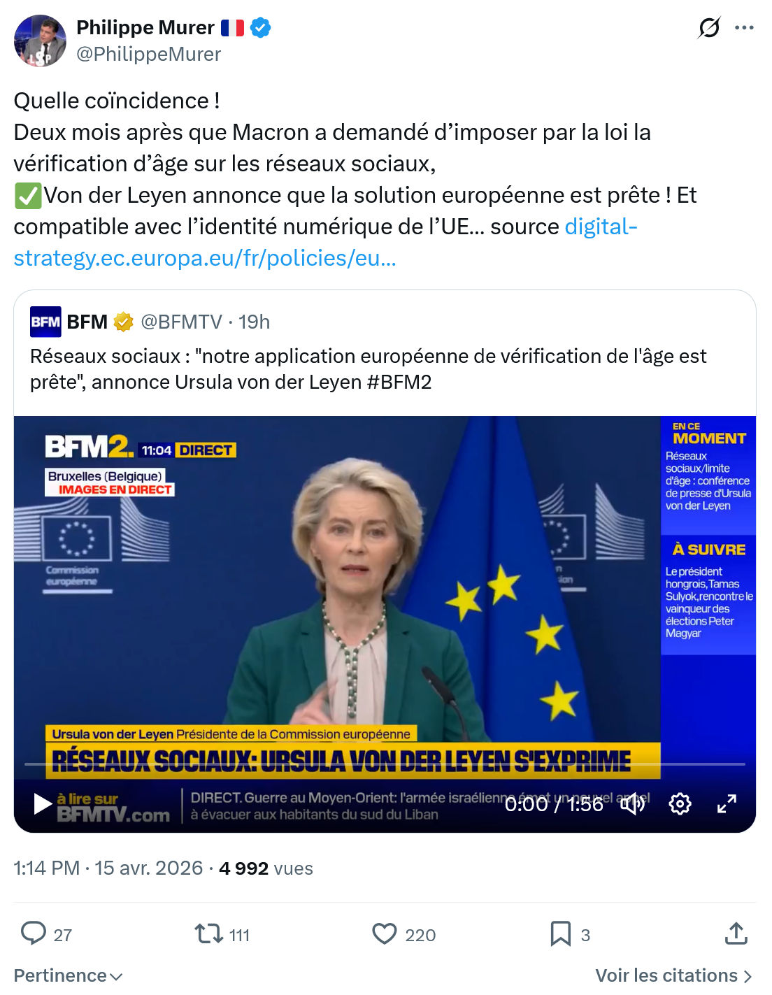 Philippe Murer: Quelle coïncidence !…