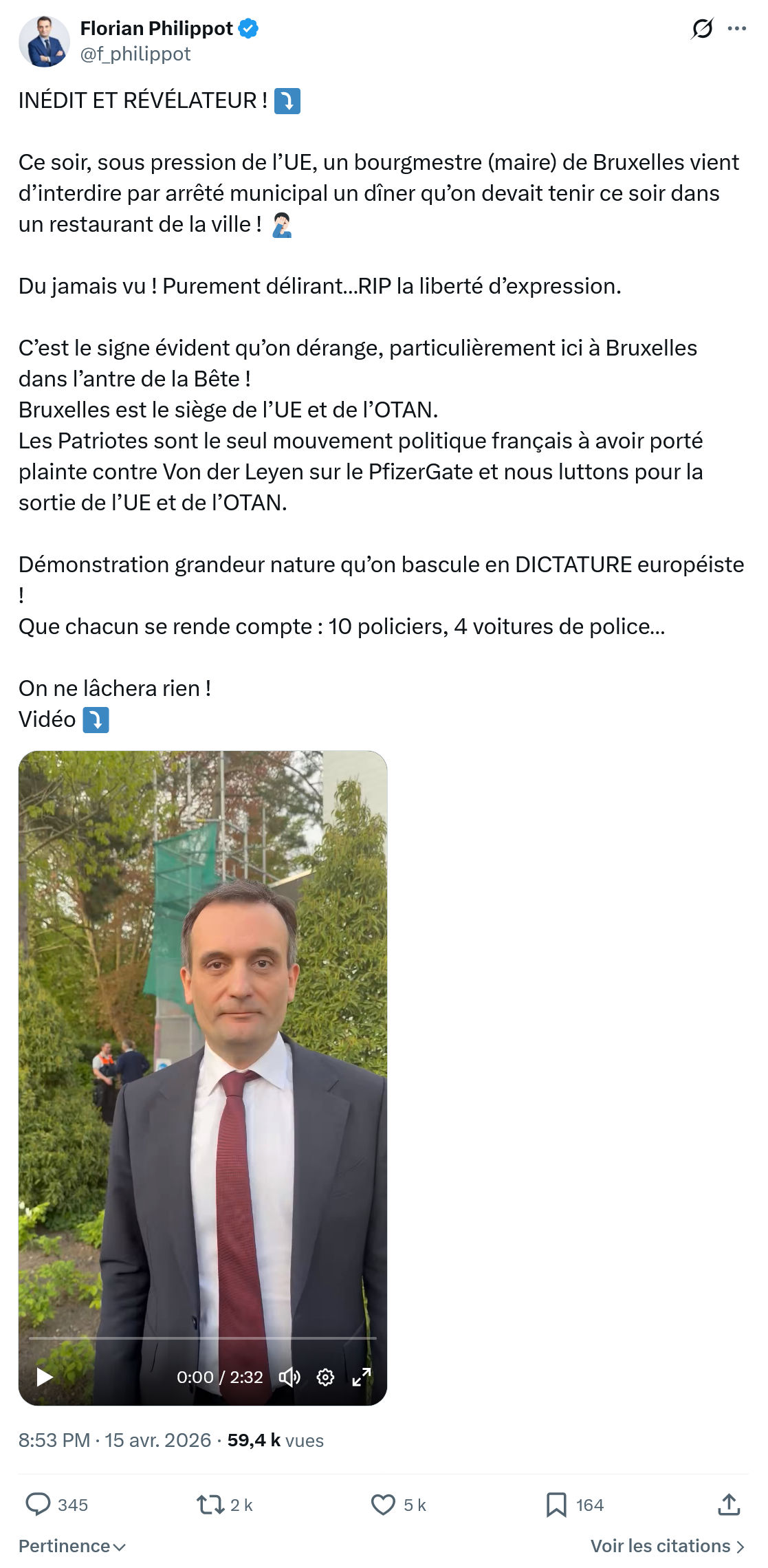Florian Philippot: INÉDIT ET RÉVÉLATEUR…