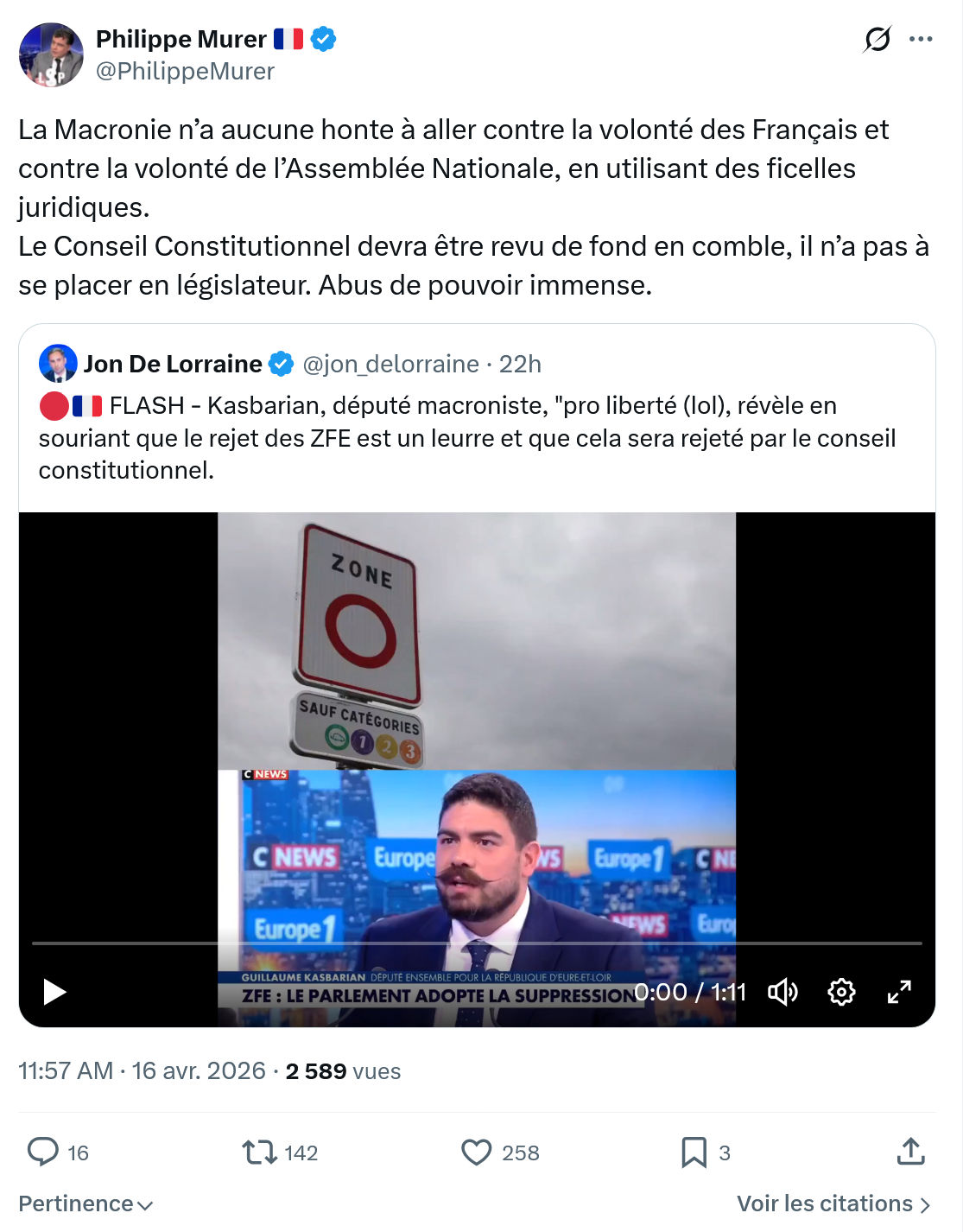 Philippe Murer: La Macronie n’a aucune honte à aller...