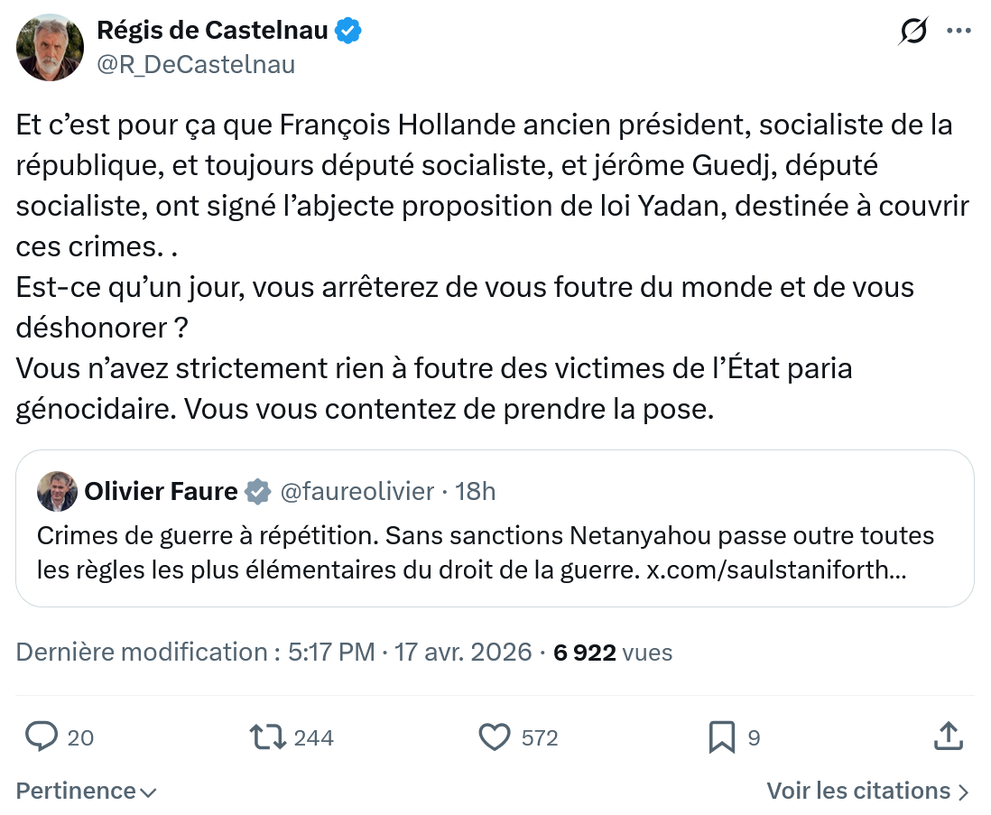 Régis de Castelnau: Et c’est pour ça que...