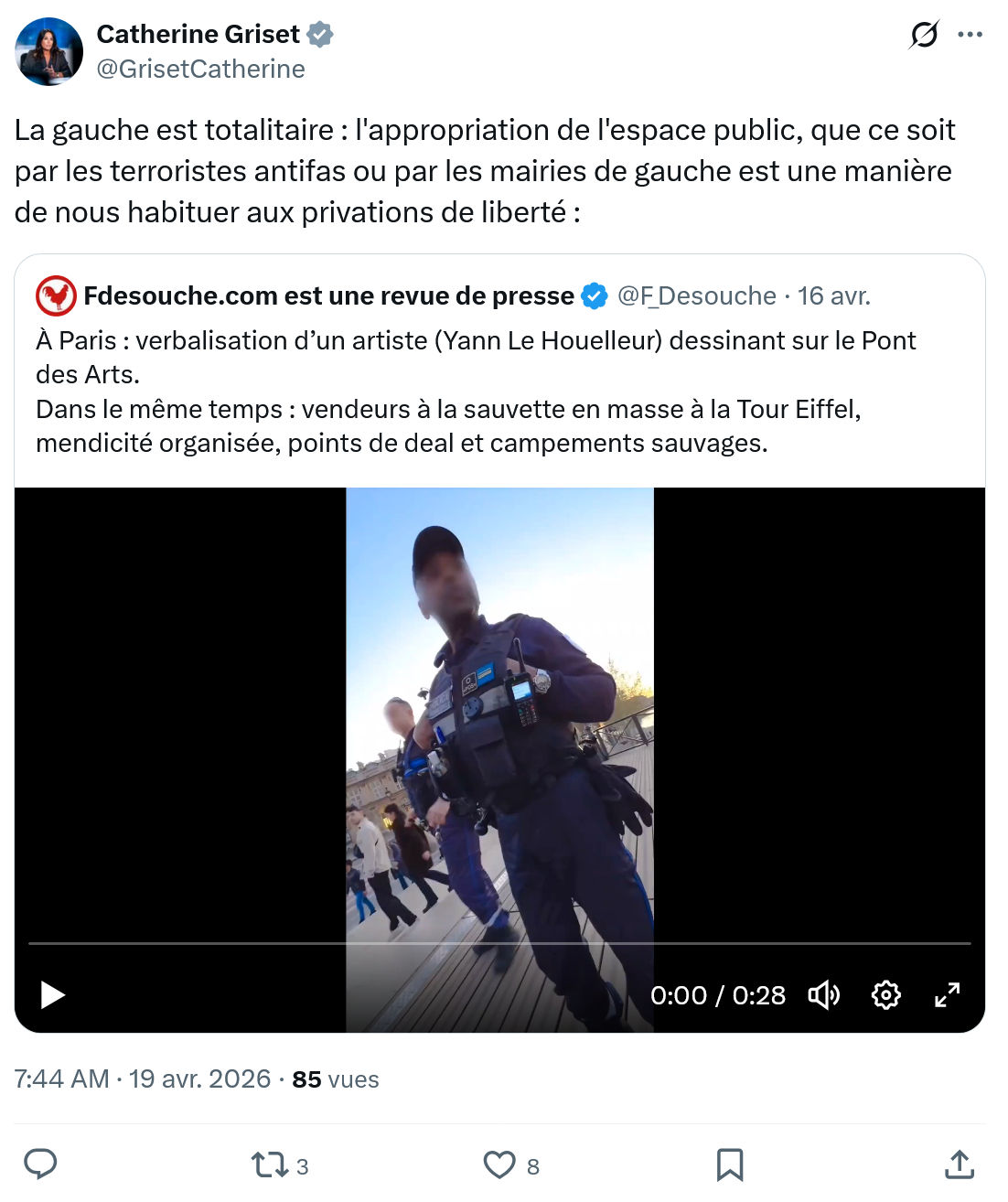 Catherine Griset: La gauche est totalitaire…