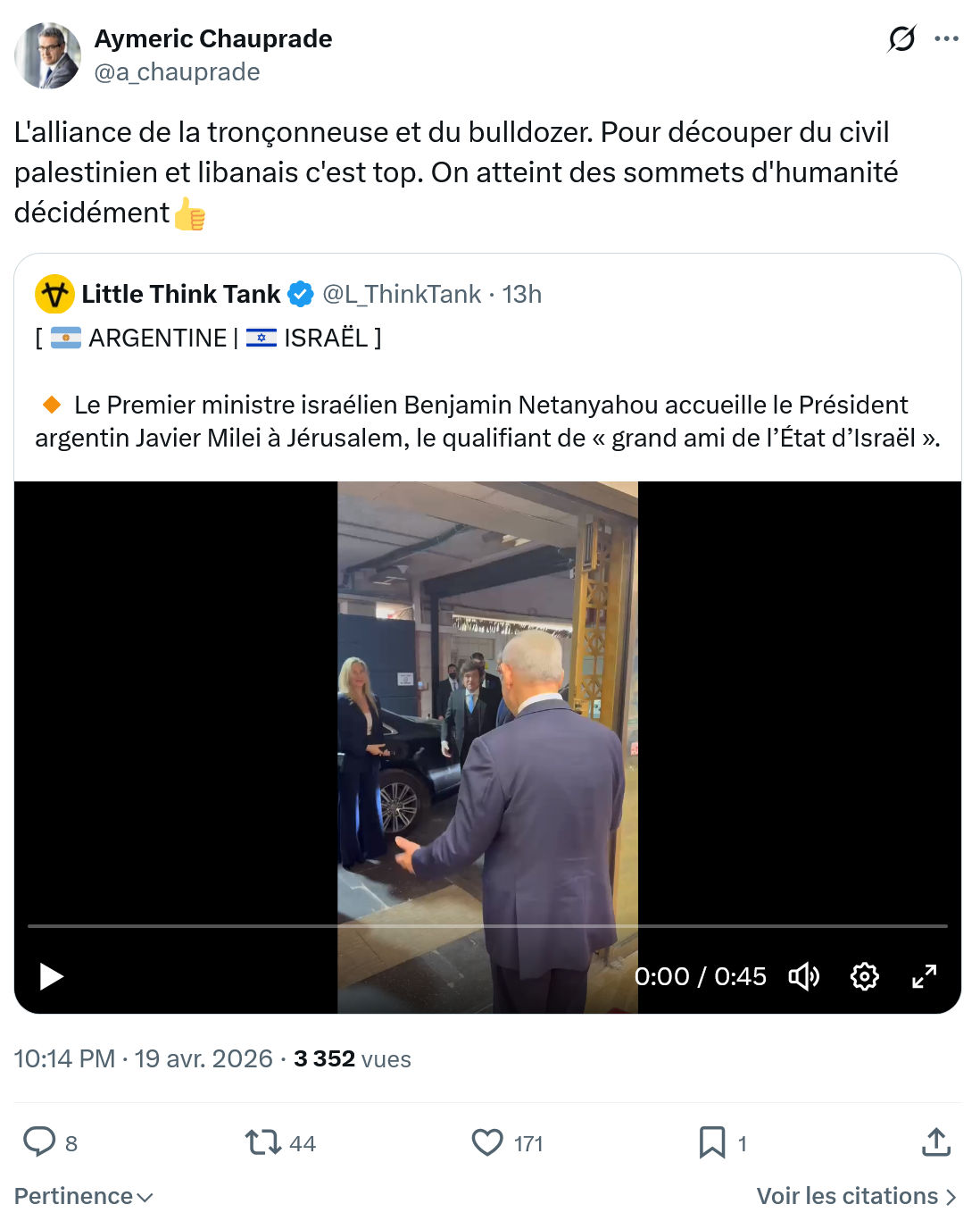 Aymeric Chauprad: L'alliance de la tronçonneuse et du bulldozer…
