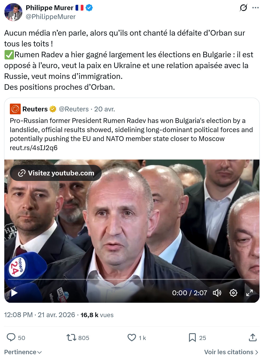 Philippe Murer: Aucun média n’en parle…