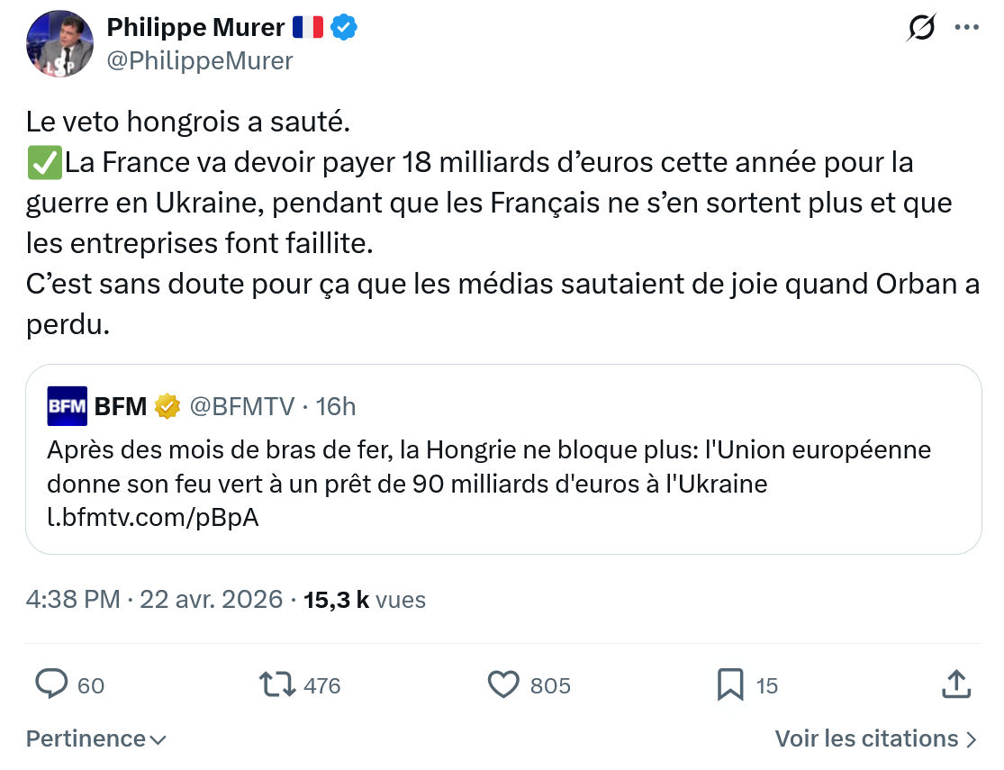 Philippe Murer: Le veto hongrois a sauté…