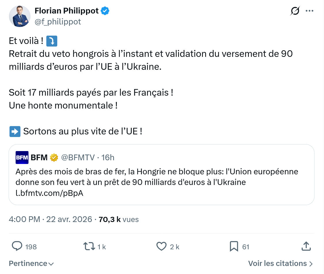 Florian Philippot: Et voilà…