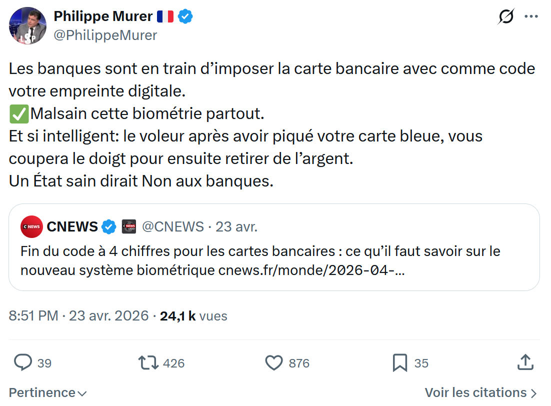 Philippe Murer: Les banques sont en train...
