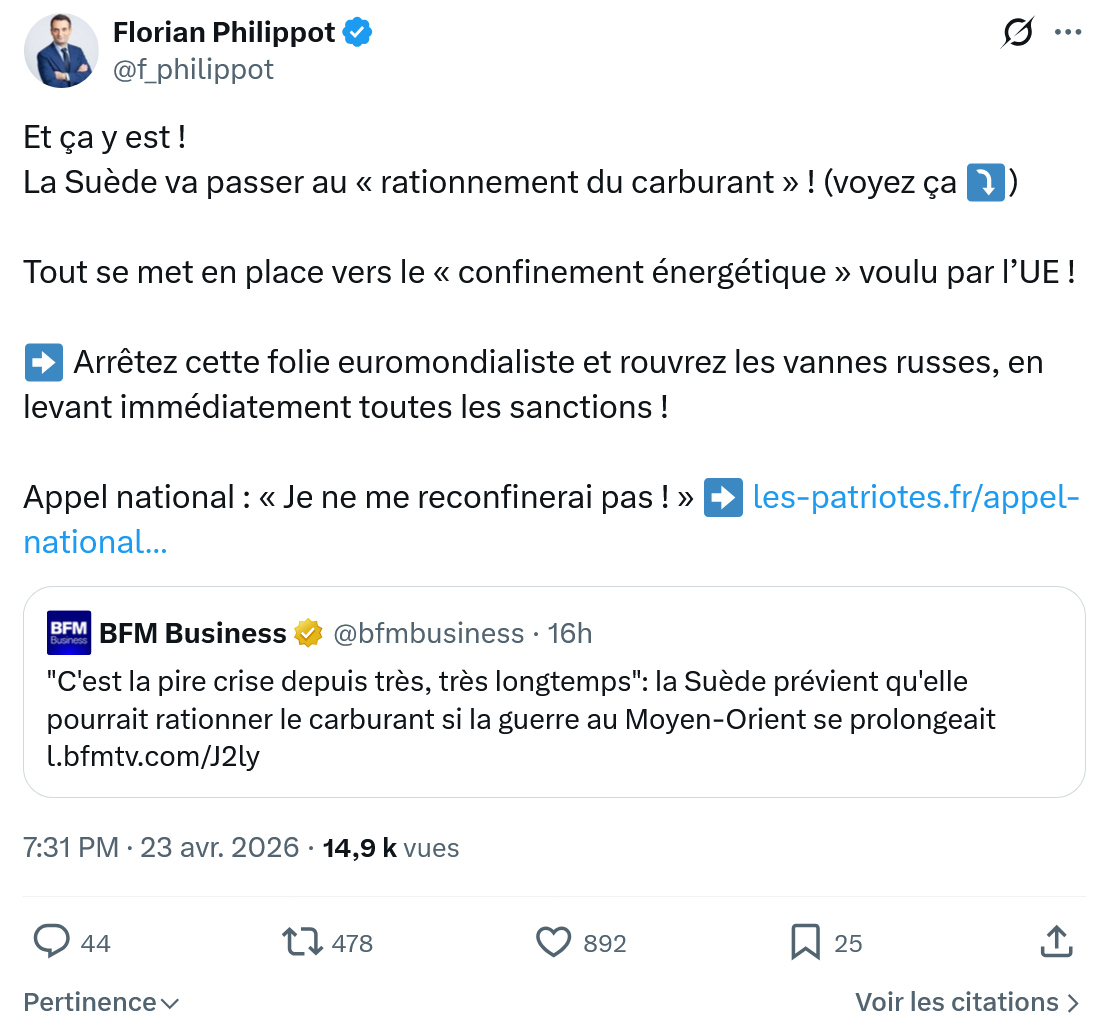Florian Philippot: Et ça y est La...