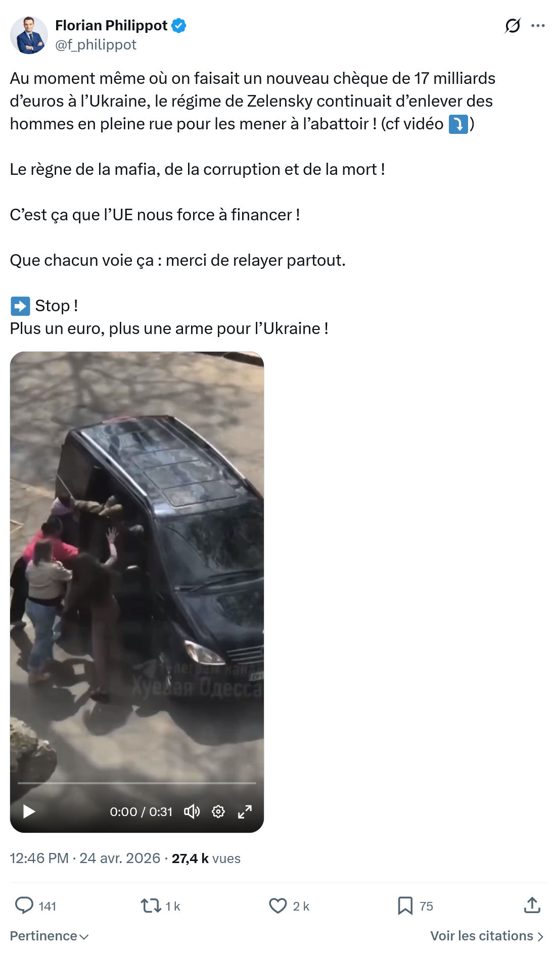 Florian Philippot: Au moment même où on faisait un nouveau…