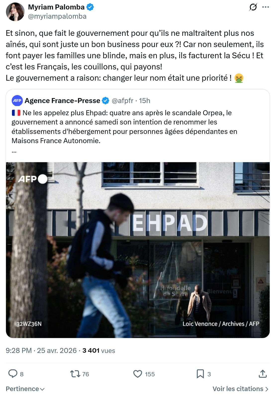 Myriam Palomba: Et sinon, que fait le gouvernement…