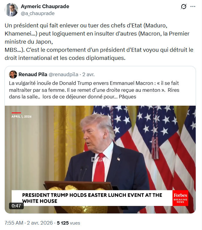 Aymeric Chauprad: Un président qui fait enlever…