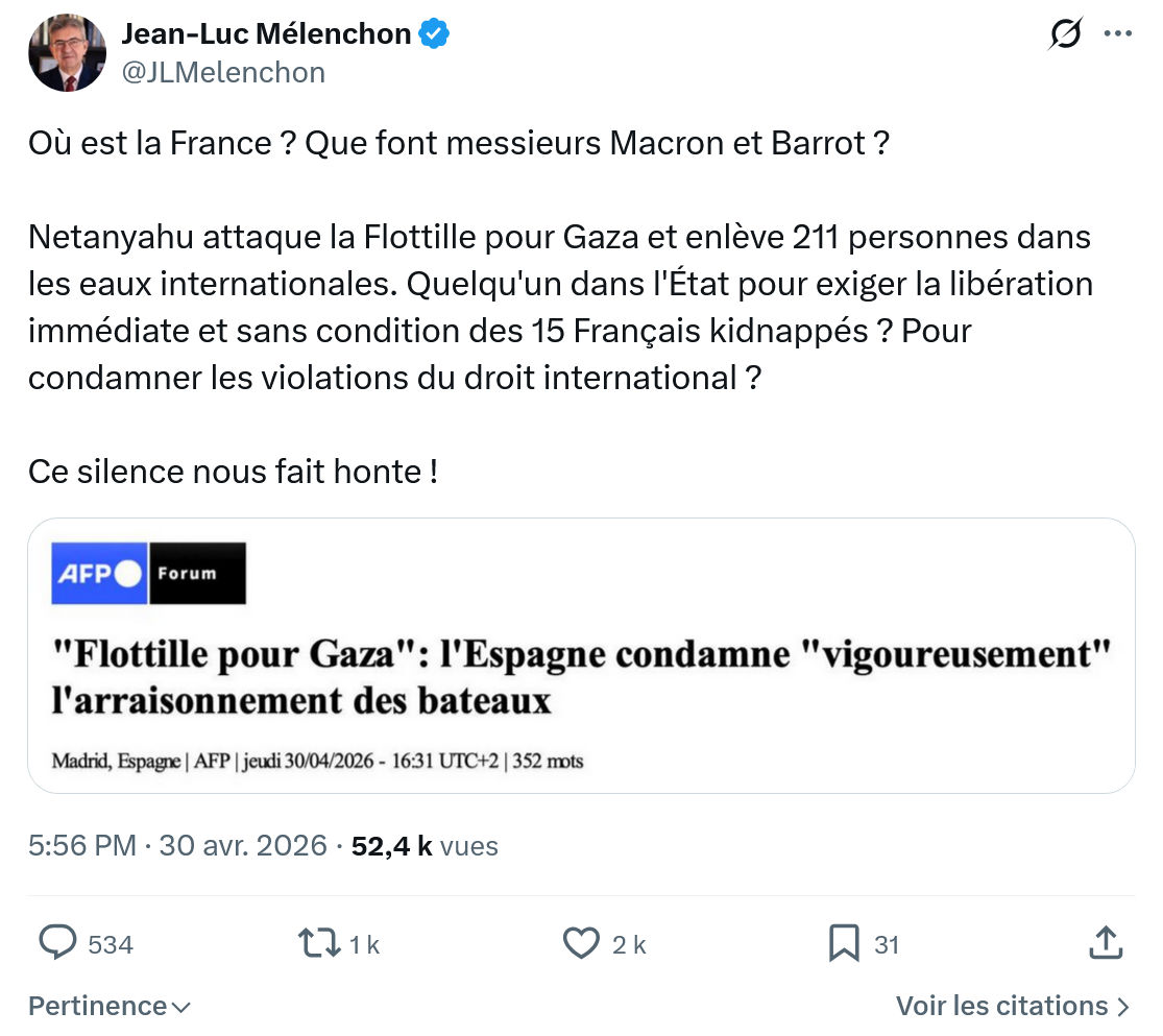 Jean-Luc Mélenchon: Où est la France ? Que font...