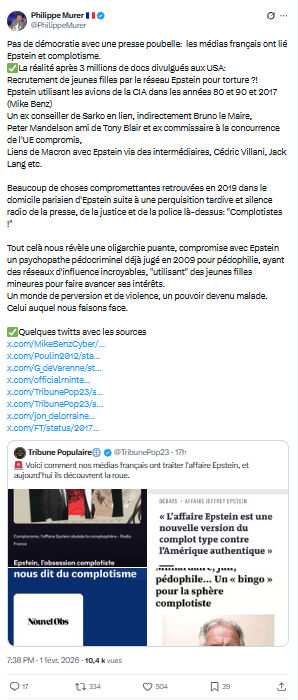 Philippe Murer: Pas de démocratie avec une presse poubelle...