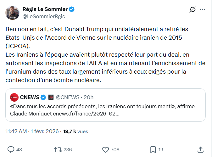 Régis le Sommier: Ben non en fait, c’est Donald Trump...