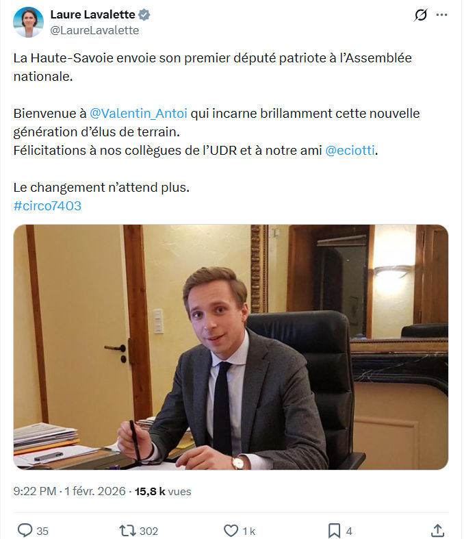 Laure Lavalette: La Haute-Savoie envoie son premier député...