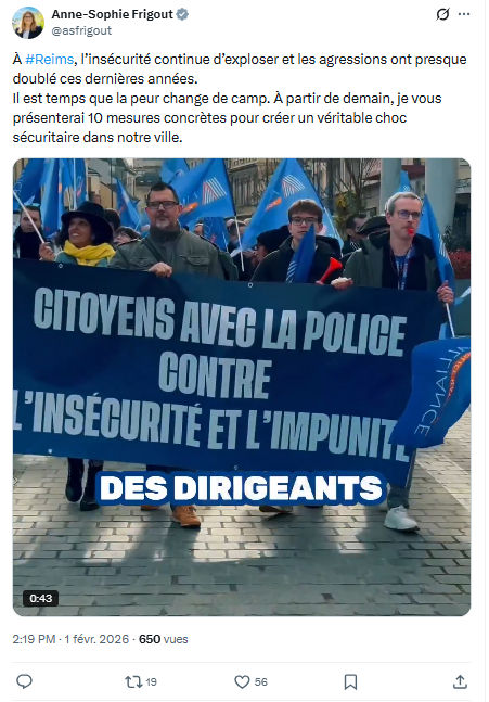 Anne-Sophie Frigout: À #Reims, l’insécurité continue d’exploser...