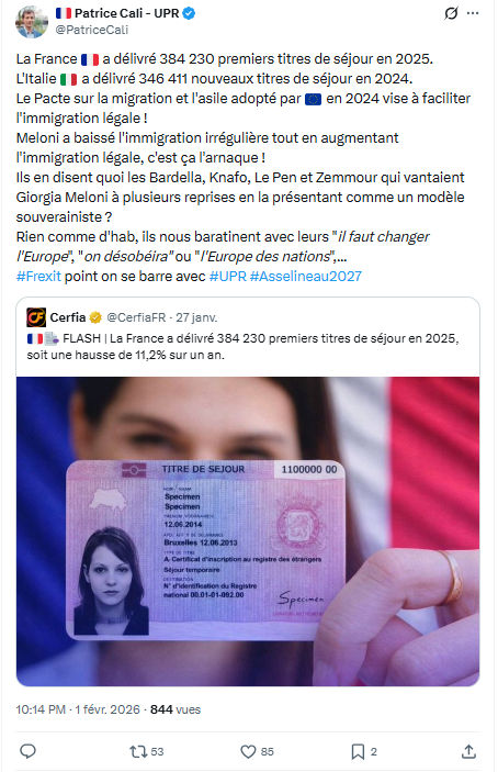 Patrice Cali: La France 🇫🇷 a délivré 384 230 premiers titres...