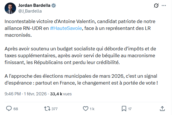 Jordan Bardella: Incontestable victoire d'Antoine Valentin...