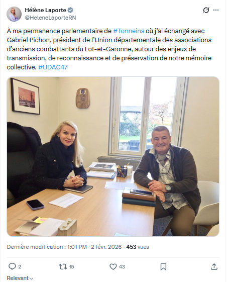 Hélène Laporte: À ma permanence parlementaire de #Tonneins...