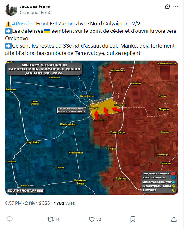 Jacques Frère: #Russie - Front Est Zaporozhye : Nord Gulyaipole...