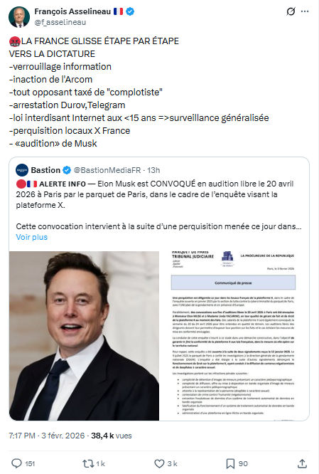 Francois Asselineau: LA FRANCE GLISSE ÉTAPE PAR ÉTAPE...